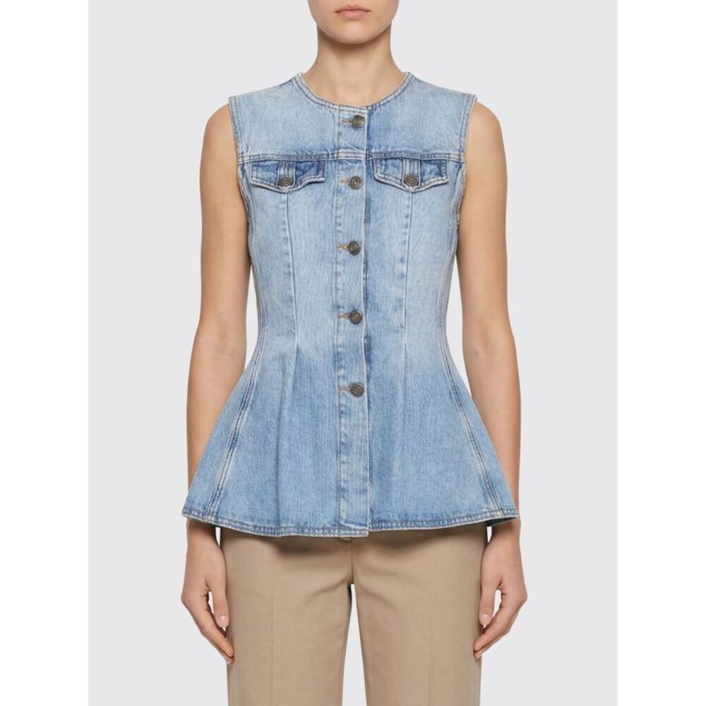 Rotate Women Cotton Denim Top Rotate